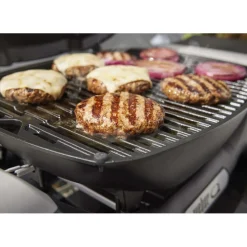 Barbecue a gas Weber Q1200 1 bruciatore con 2 ripiani laterali nero
