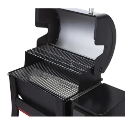 Barbecue a pellet Weber Searwood Nero con coperchio