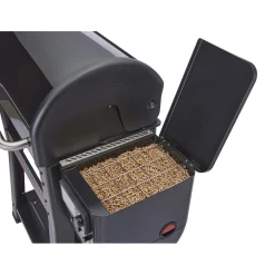 Barbecue a pellet Weber Searwood Nero con coperchio