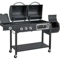 Barbecue combo Gas e Carbonella Dean con affumicatore 3 bruciatori