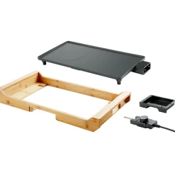 Barbecue elettrico Belfast 2200 W nero 43x23 cm