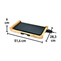 Barbecue elettrico Belfast 2200 W nero 43x23 cm
