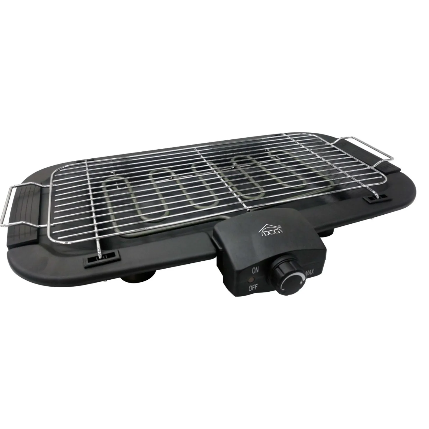 Barbecue elettrico da tavolo con altezza regolabile 2000W 57x38x11 cm