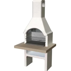 Barbecue in muratura Adige legna e carbonella piano lavoro 103x80 cm