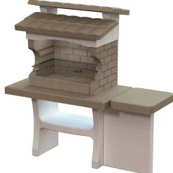 Barbecue in muratura ricostruita Luxor con tavolo laterale griglia 67x40 cm