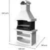 Barbecue in muratura Salamanca con parafiamma Inox e griglia 77x45 cm