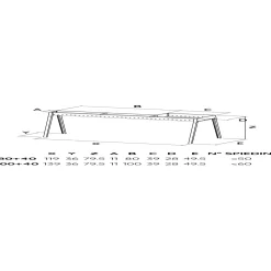 Barbecue per arrosticini e Grill Lisa Milano 80+40 acciaio inox