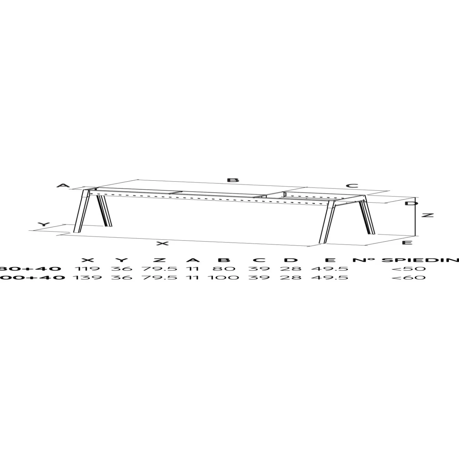Barbecue per arrosticini e Grill Lisa Milano 80+40 acciaio inox
