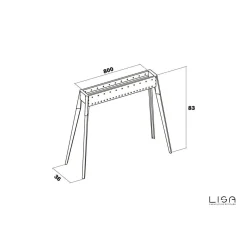 Barbecue per arrosticini Lisa Miami 800 L 80 cm