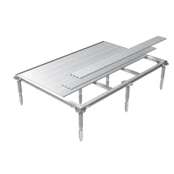 Basamento in alluminio Biohort per armadio SmartBase Plus argento