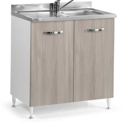 Base cucina sottolavello 2 ante 80 cm olmo