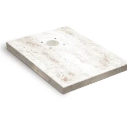 Base per fontana York in cemento effetto travertino 3x30x40 cm