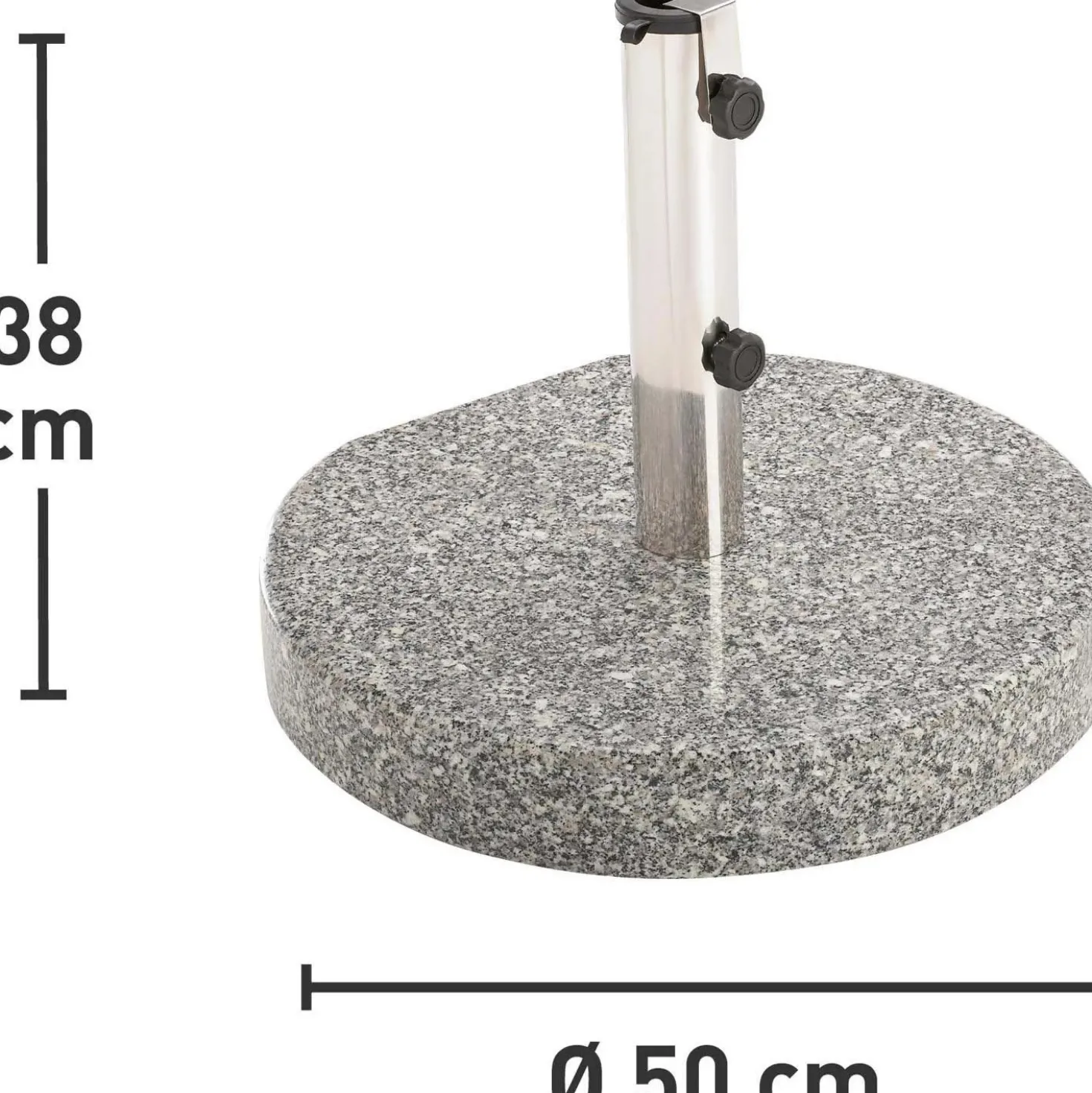 Base per ombrellone in granito OBI Granada 40 kg