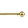 Bastone per tende Kit Sfera 120/210 x Ø 1,9/1,6 cm cromo oro satinato