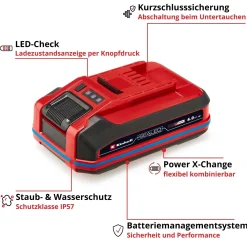 Batteria 18 V Einhell Sealed Power X-Change Plus 4 Ah