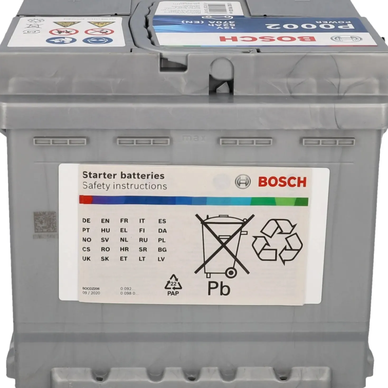 Batteria auto Bosch S4 52 Ah dx(0)