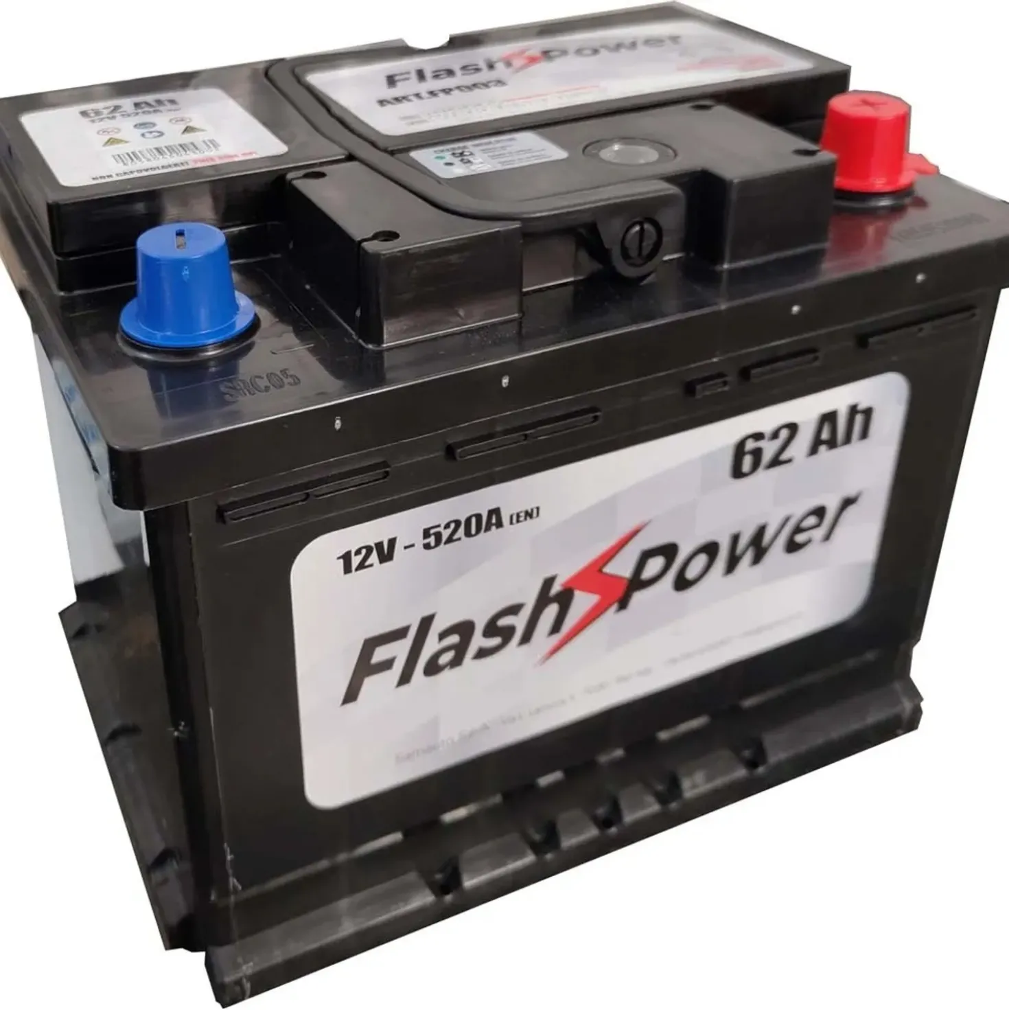 Batteria auto Flash Power 62 Ah 12 V dx