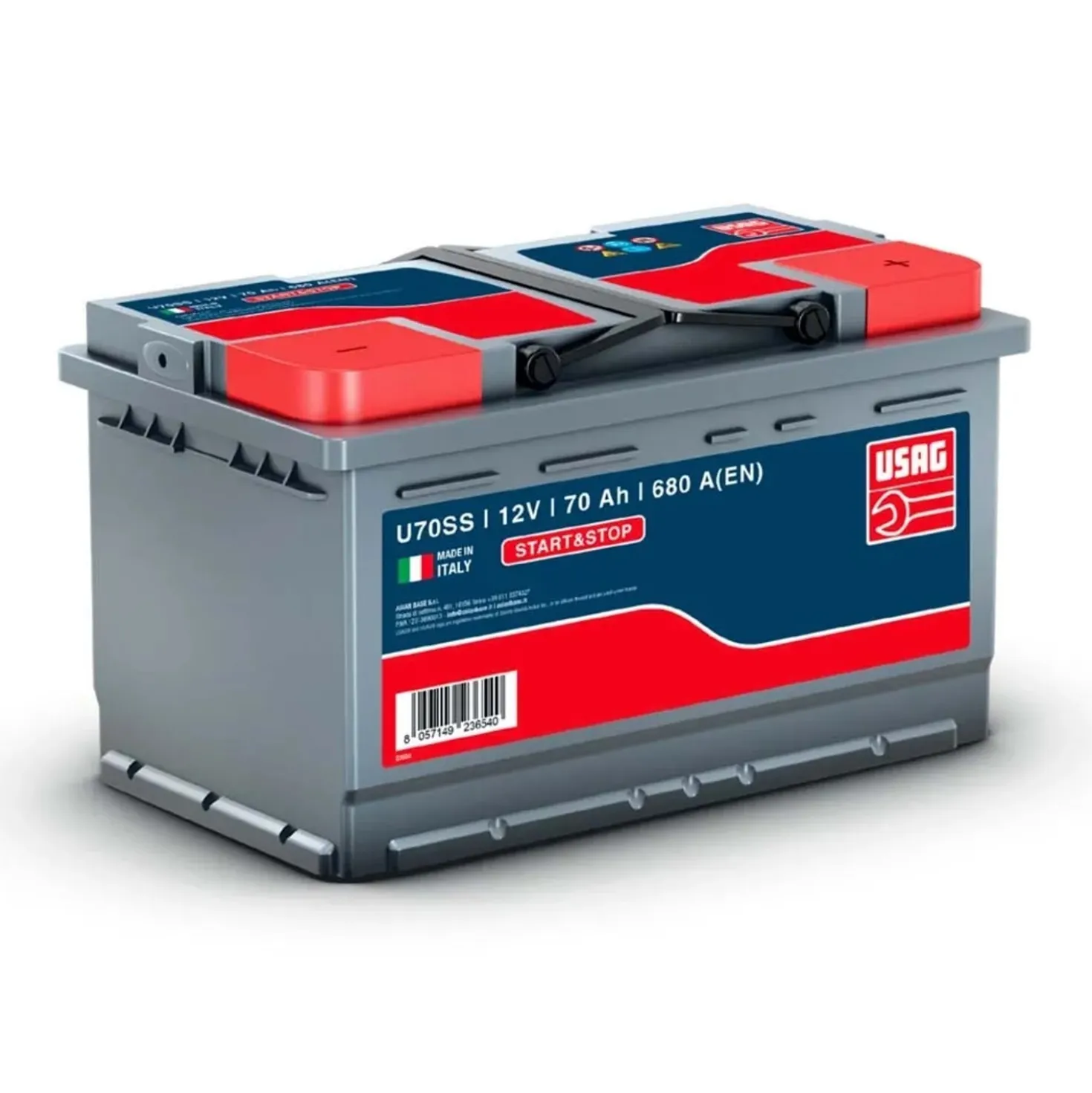 Batteria auto Start & Stop Usag U70SS 12 V 70 Ah 680 A L3