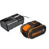 Batteria e caricabatteria Worx WA3604 20 V 4 Ah