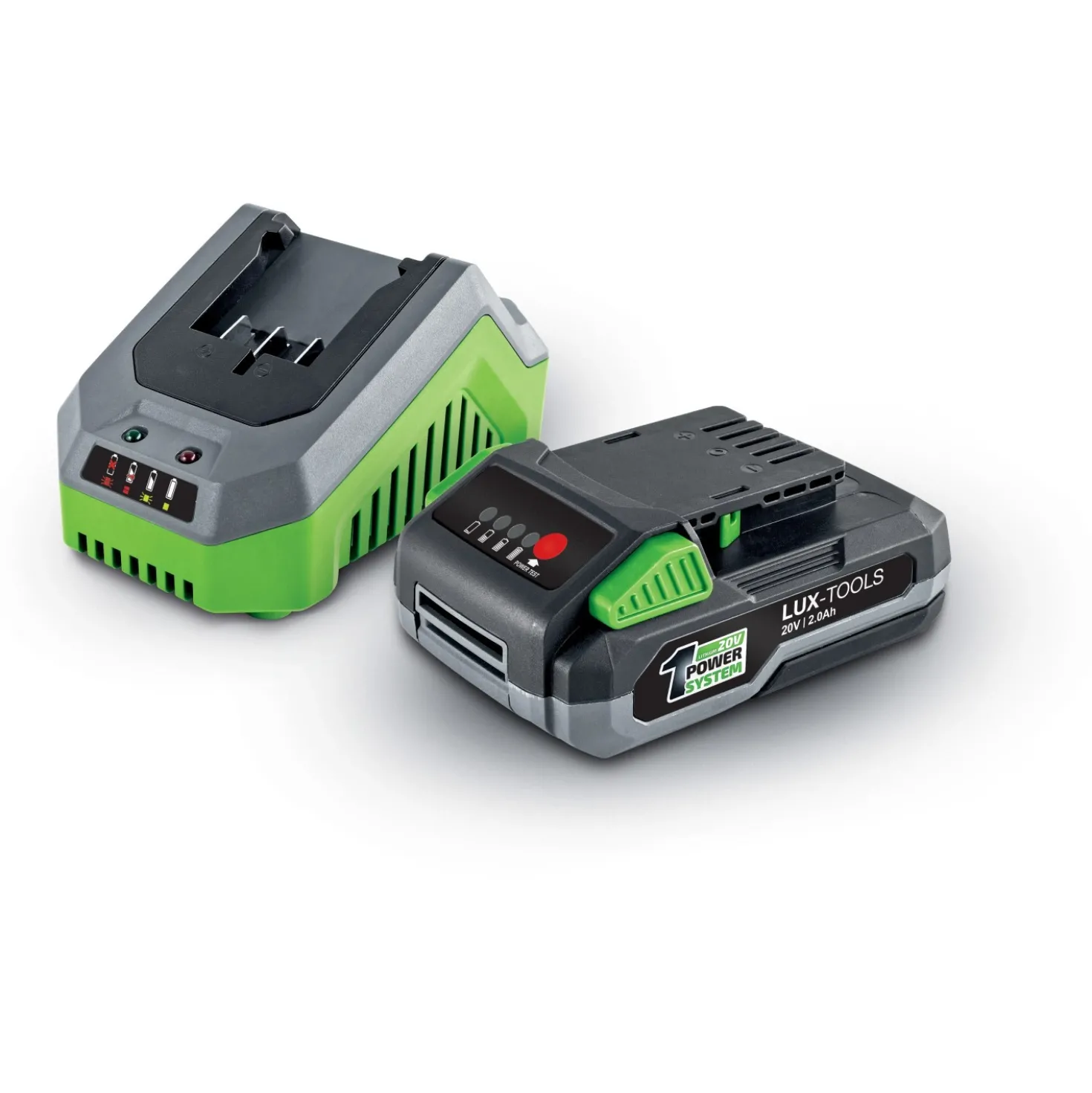 Batteria e Caricabatteria LUX 1 20 V 2 Ah