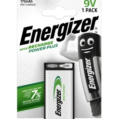 Batteria Energizer POWER PLUS RECH 9V E-Block 175 mAh 1 pz