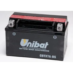 Batteria moto Unibat CBTX7ABS 6 Ah 12 V