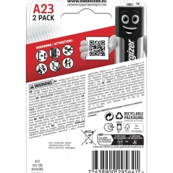 Batterie a bottone alcaline Energizer A23/E23A ALKALINE 12V 2 pz