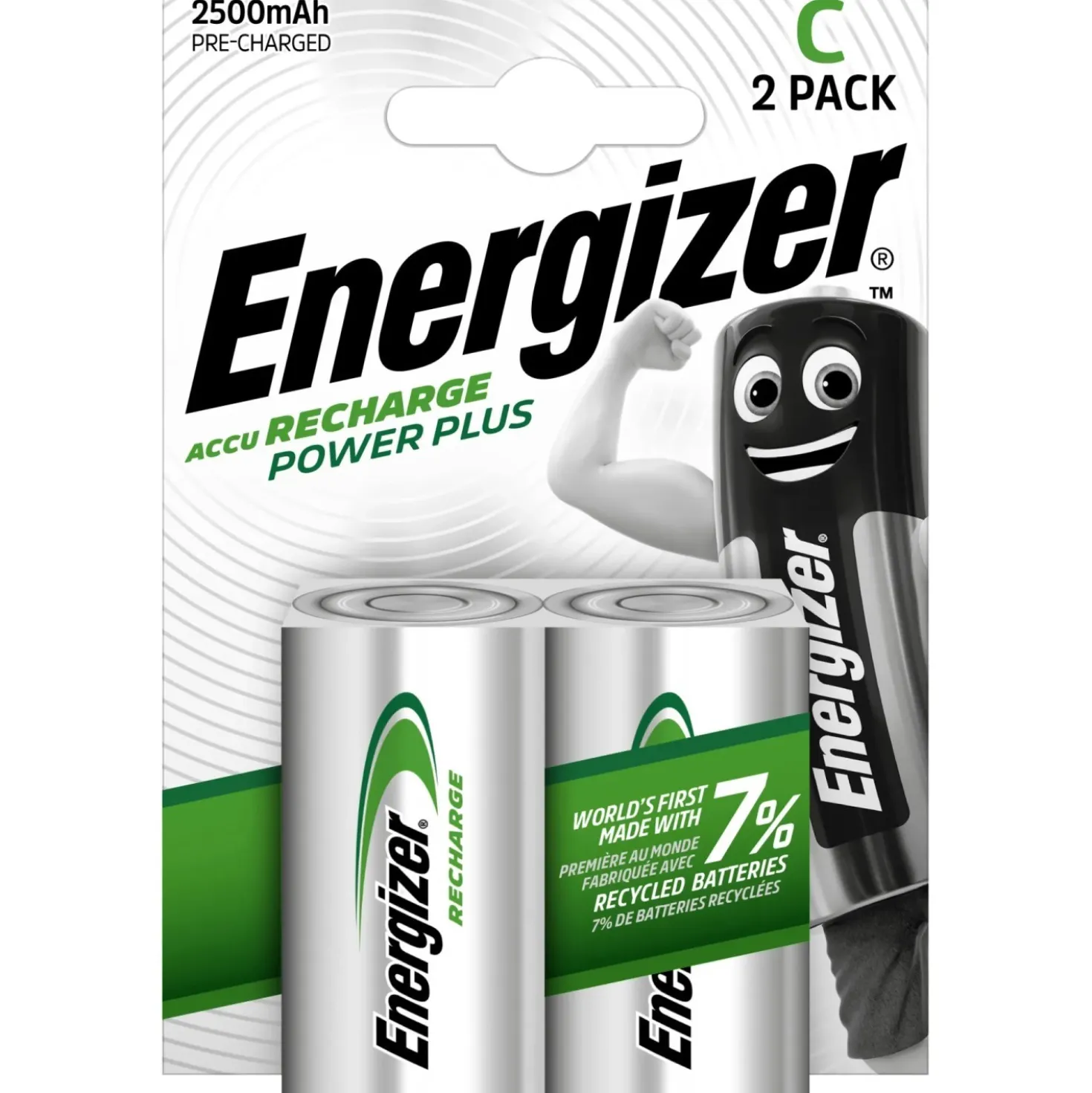 Batterie Energizer POWER PLUS RECH C Baby 2500 mAh 2 pz