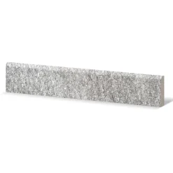 Battiscopa in gres porcellanato Pietra di Luserna grigio 9,5x40 cm
