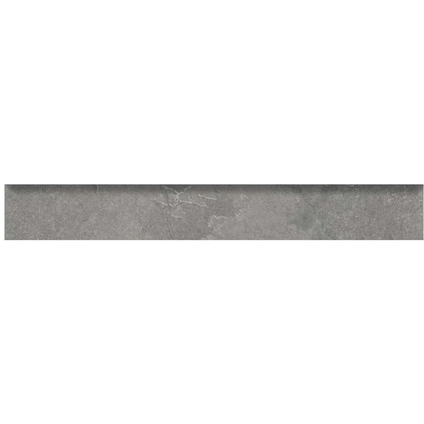 Battiscopa in gres porcellanato EaNewStone Piombo 8x60 cm