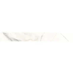 Battiscopa in gres porcellanato Iberis Crystal bianco 7,5x60 cm
