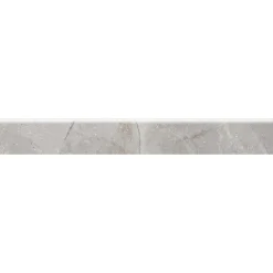 Battiscopa in gres porcellanato Iberis Elite grigio 7,5x60 cm