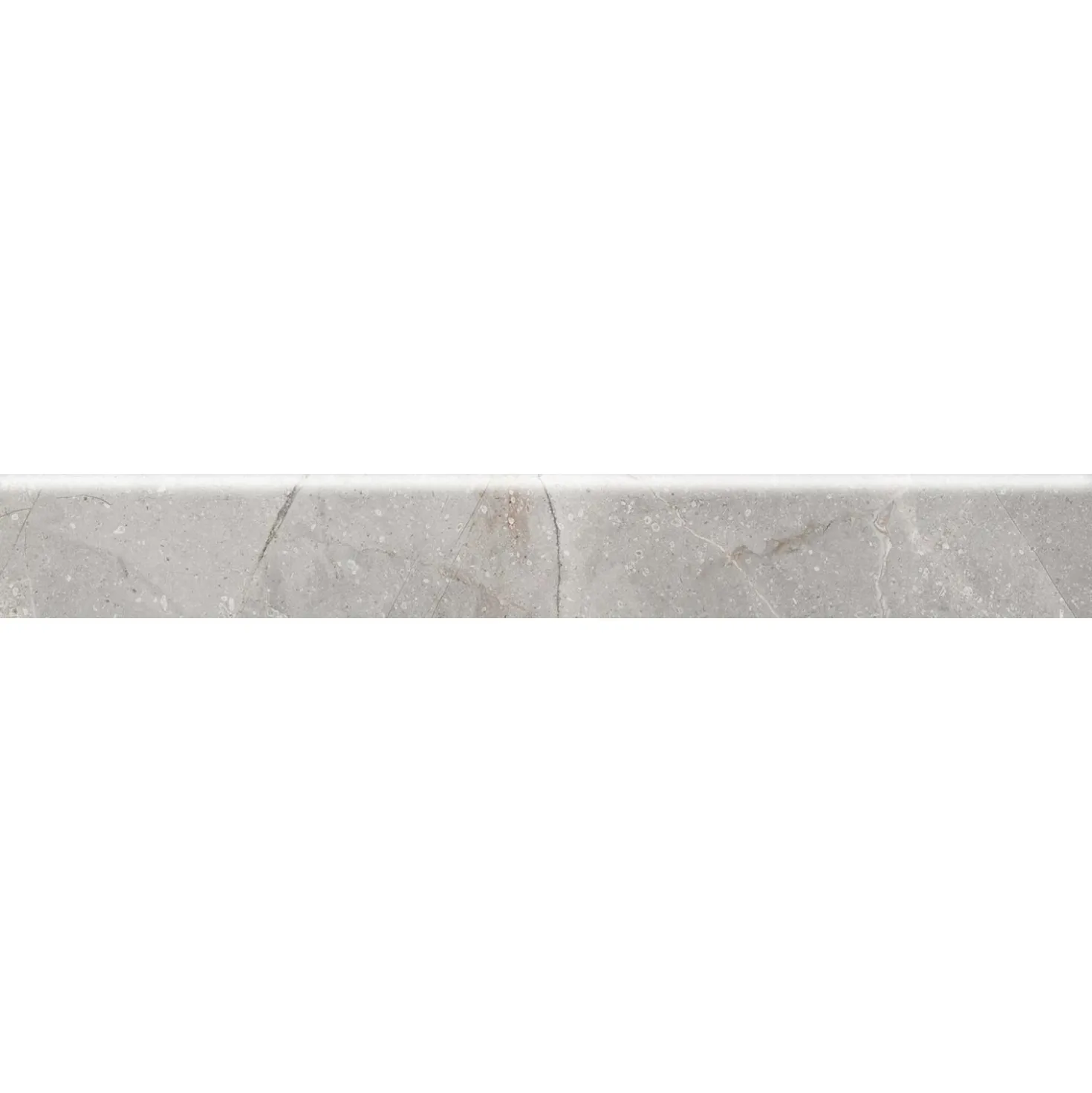 Battiscopa in gres porcellanato Iberis Elite grigio 7,5x60 cm