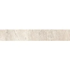 Battiscopa in gres porcellanato effetto marmo beige lucido48x7 cm