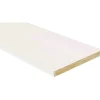 Battisedia in mdf rivestito bianco 12 cm