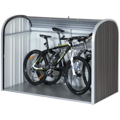 Baule da esterno Biohort Storemax 190 cm argento metallizzato