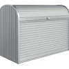Baule da esterno Biohort Storemax 190 cm argento metallizzato