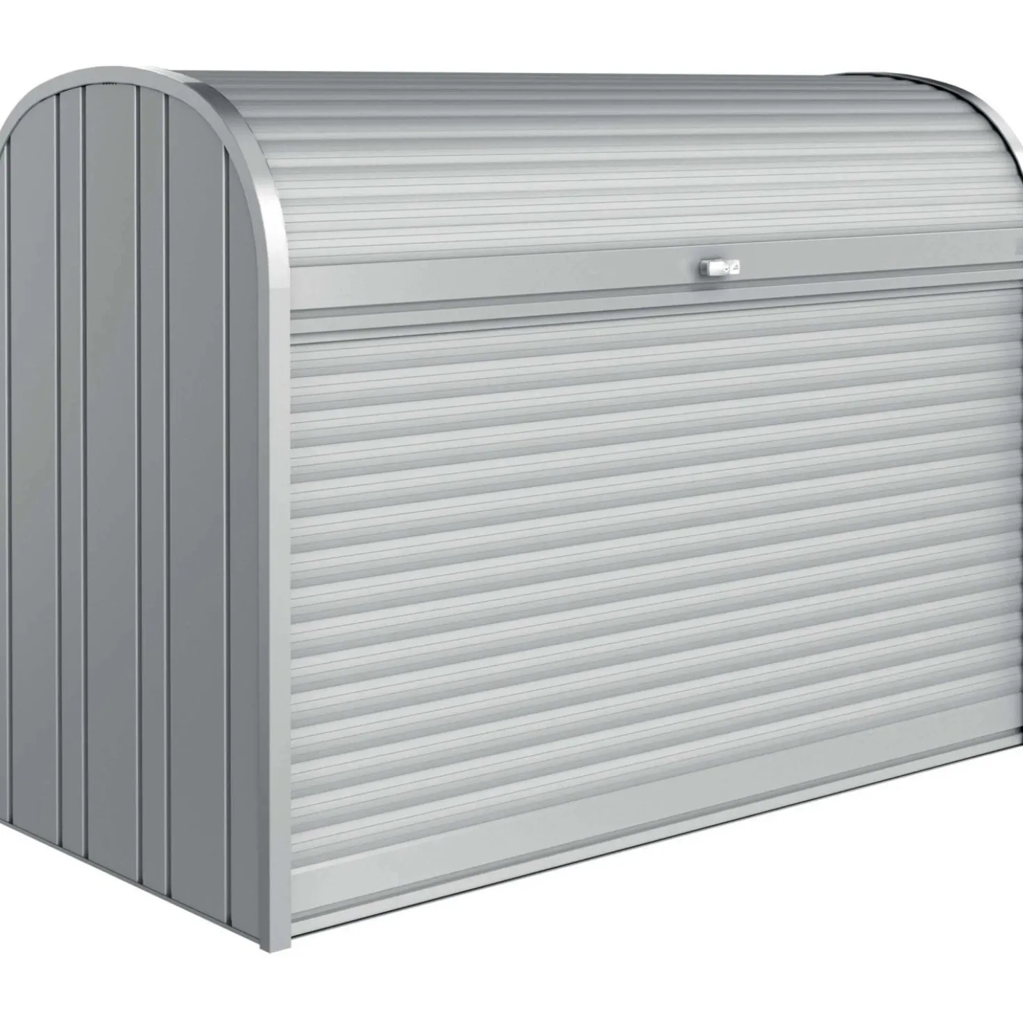 Baule da esterno Biohort Storemax 190 cm argento metallizzato