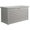 Baule da esterno Biohort 71x134x62 cm grigio quarzo metallizzato