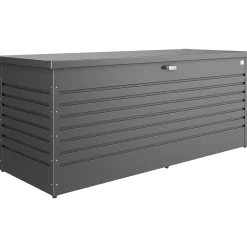 Baule da esterno Biohort 181x79x71 cm grigio scuro metallizzato
