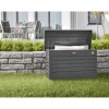 Baule da esterno Biohort 101x46x61 cm grigio scuro metallizzato