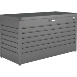 Baule da esterno Biohort 101x46x61 cm grigio scuro metallizzato