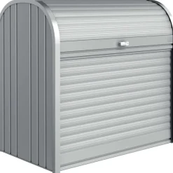 Baule da esterno Biohort Storemax 120 cm argento metallizzato