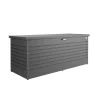 Baule da esterno Biohort 201x79x83 cm grigio metallizzato