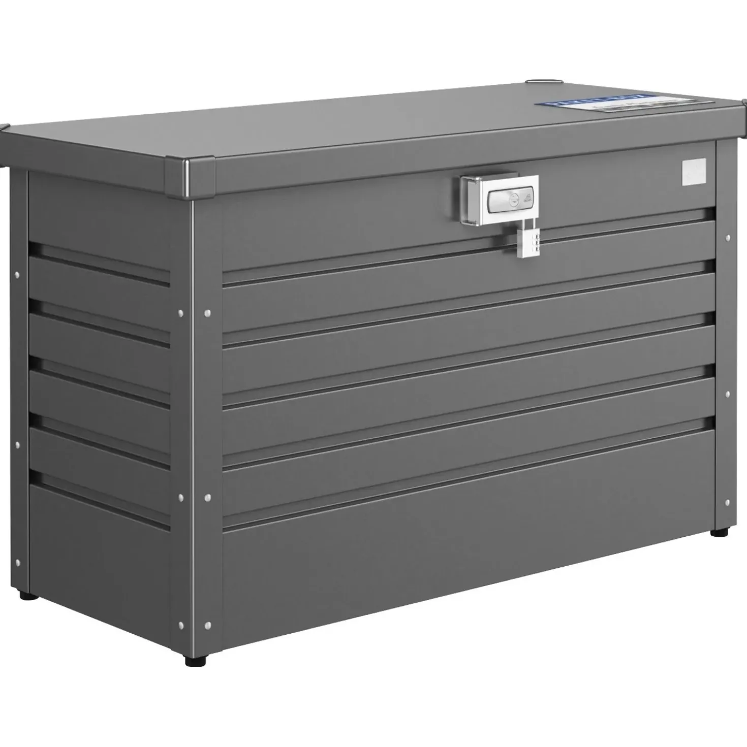 Baule da esterno Biohort Paketbox 100 101x46x61 cm grigio scuro metallizzato