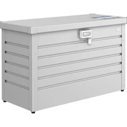 Baule da esterno Biohort Paketbox 100 101x46x61 cm argento metallizzato