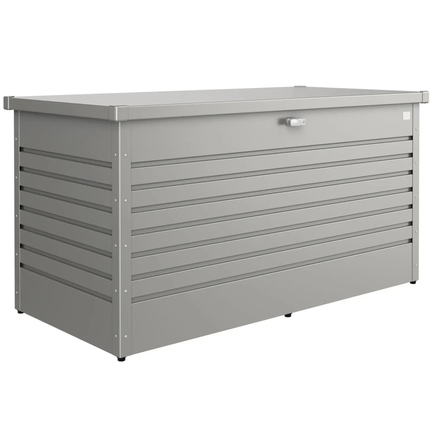 Baule da esterno Biohort 159x79x83 cm grigio quarzo metallizzato