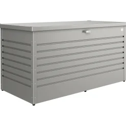 Baule da esterno Biohort 159x79x83 cm grigio quarzo metallizzato
