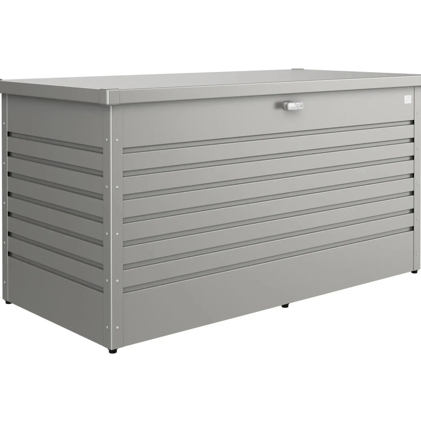 Baule da esterno Biohort 159x79x83 cm grigio quarzo metallizzato