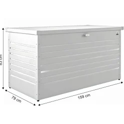 Baule da esterno Biohort 159x79x83 cm bianco